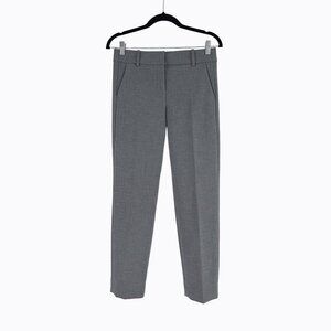 J.Crew Cameron Gray Ankle Pants 2 Academia 90s Minimalist Quiet Luxury Corpcore